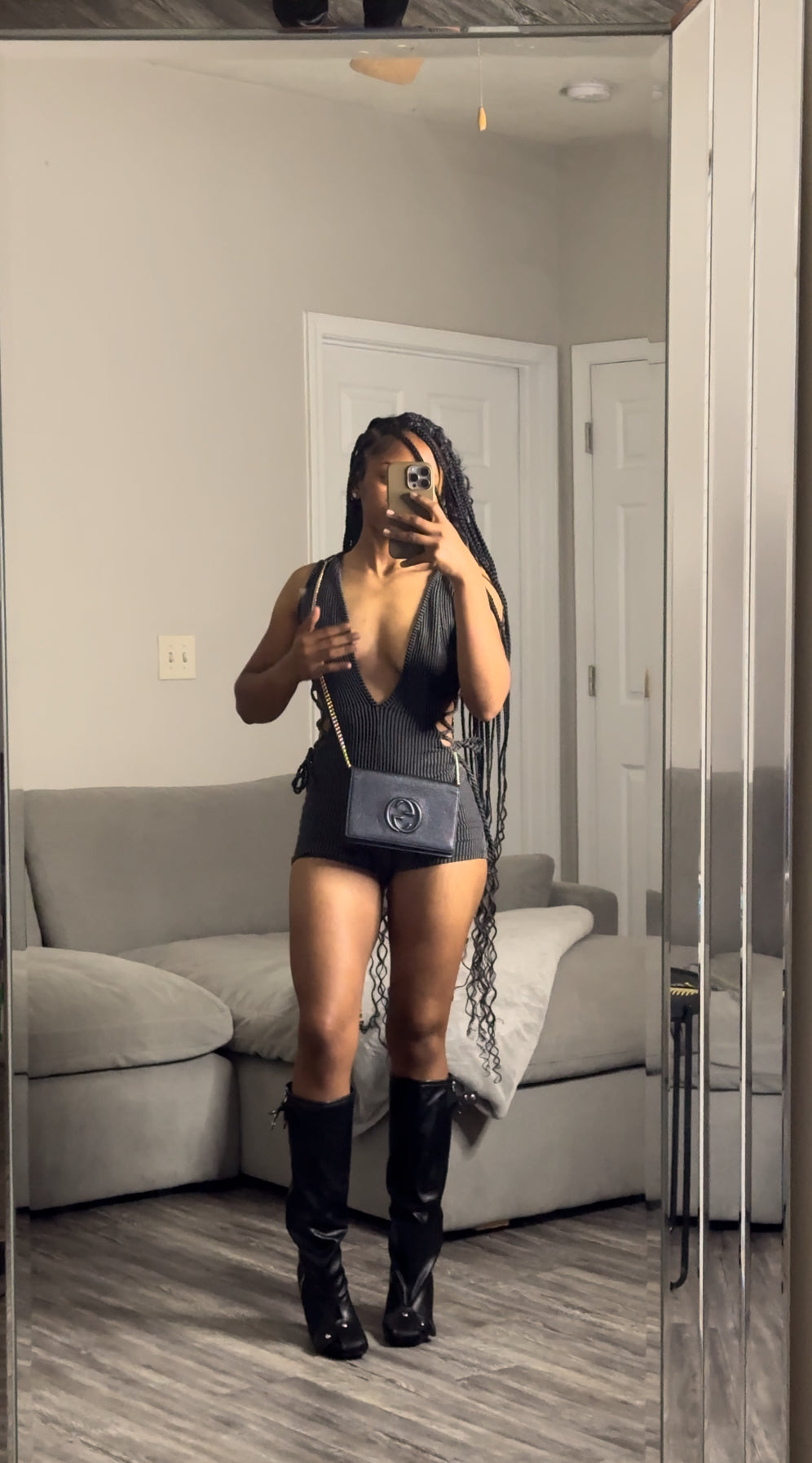 Love Me Better Romper | Grey